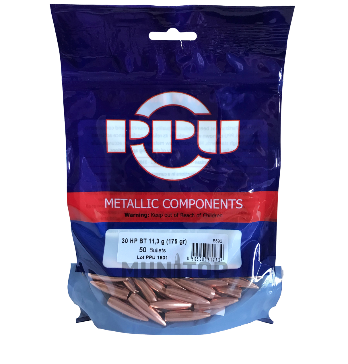Střely .308 Win. HPBT 175gr. PPU